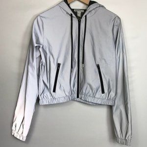 Forever 21 Silver Holographic Jacket